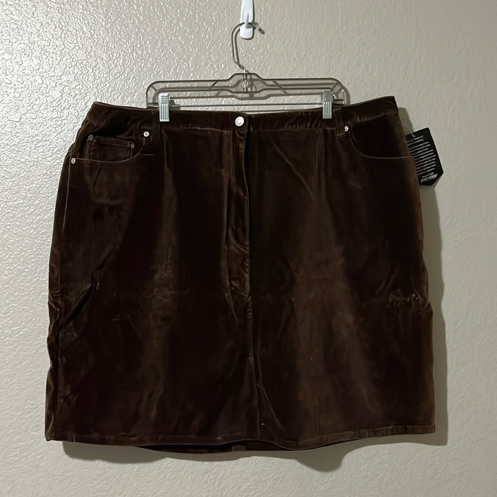 Vintage 1990’s Newport News Velvet Skirt, 24W